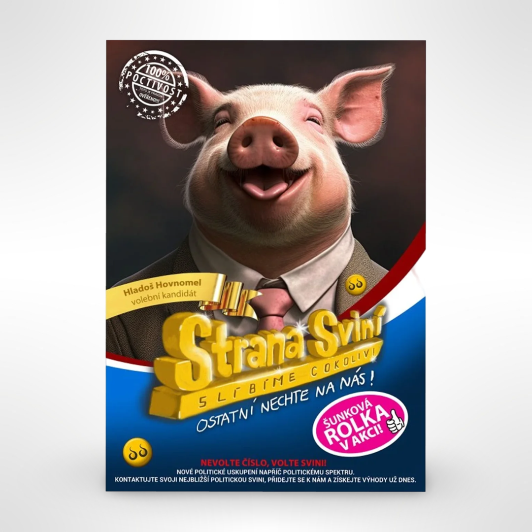 Strana sviní - Hladoš Hovnomel, kandidát č. 11